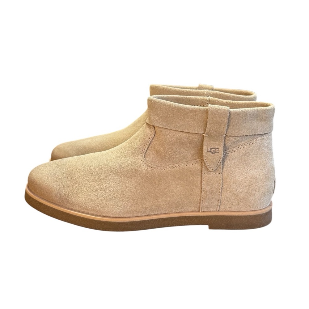 UGG JOSEFENE Short Cuff Suede Boots Sand Beige Women’s Size 10 - Picture 3 of 8